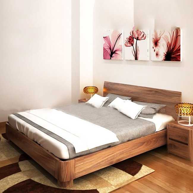 Giường ngủ gỗ tự nhiên GN01