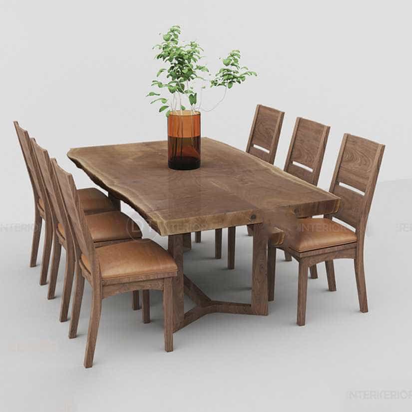 Bàn ăn gỗ tự nhiên BA02